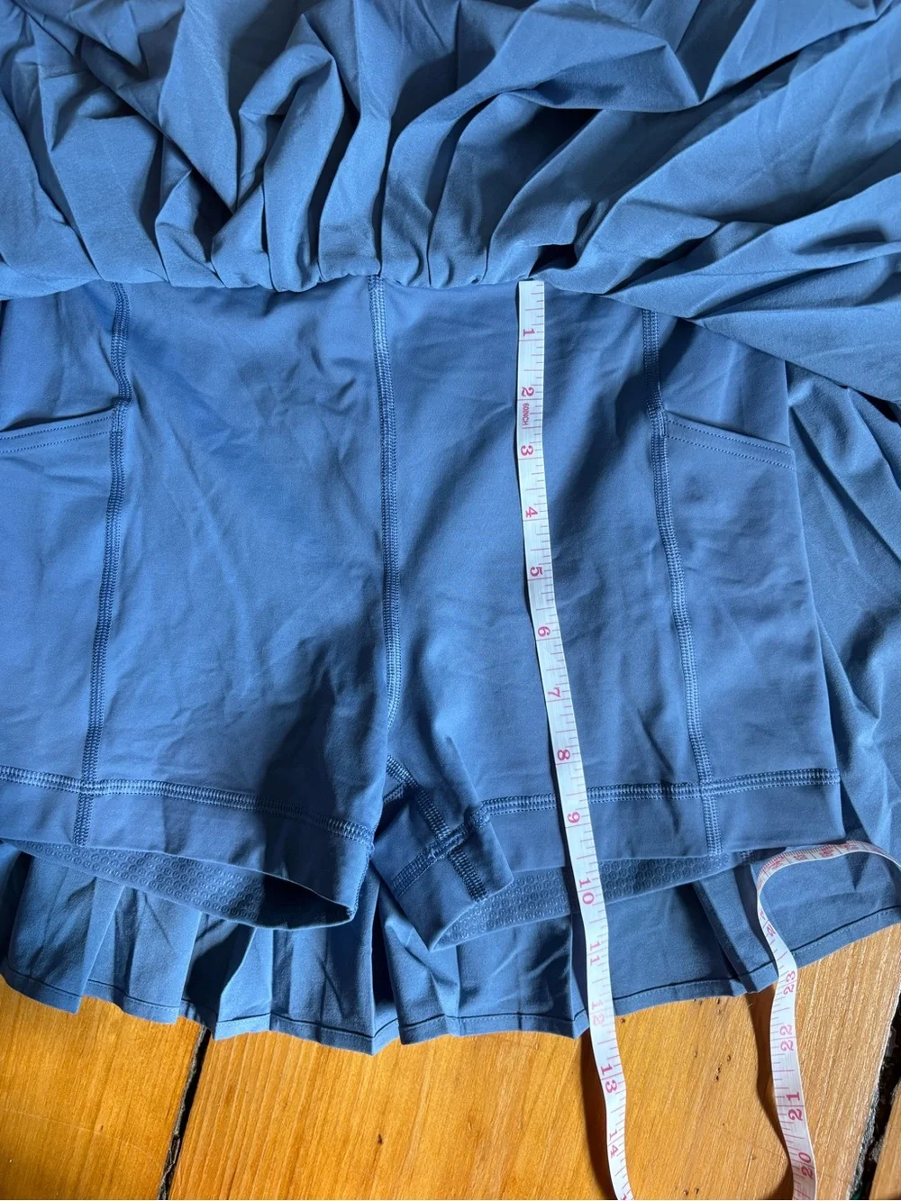 Lululemon High-Rise Pleated Tennis Skirt Oasis Blue, Size 4 - Skort Slate Gray